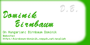 dominik birnbaum business card